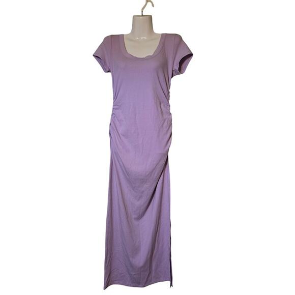 L*Space Lavender Ribbed Bodycon Midi Dress M, Soft Knit,‎ Feminine Fit, Casual - Picture 3 of 8
